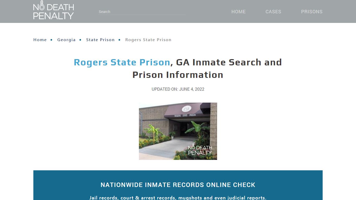 Rogers State Prison, GA Inmate Search, Visitation, Phone ...